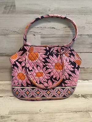 VERA BRADLEY Tote Purse Bag LOVES ME Pattern ANGLE STYLE  Sunflowers Pink • $22.99