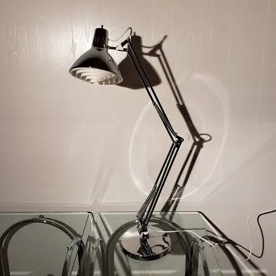 Vintage Chrome Luxo LS Architect's Desk Lamp MCM Mid Century Danish • $225