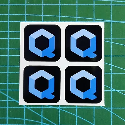 Qubes OS Linux Sticker Decals X4 (Computer Laptop And Server Decal) • £4.19