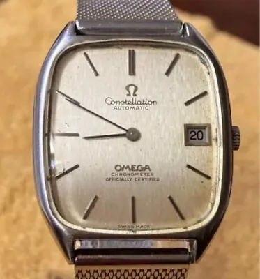 Vintage Omega Constellation Automatic Champagne Dial Date Chronometer Mens Watch • $543.11