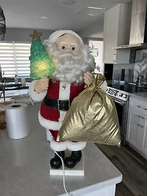 25  Vintage  Motionette Christmas Animatronic Santa Toymaker  W/Tree • $36