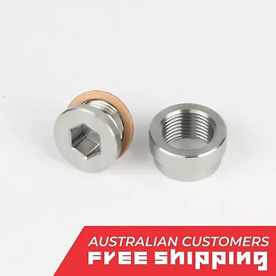 $13.47 • Buy O2 Oxygen Sensor Bung 304 Stainless Steel Weld On W/Plug & Washer M18x1.5mm