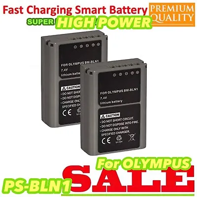 2x Battery For Olympus BLN-1 OM-D E-M1 E-M5 Mark 1 2 I II PEN-F PEN E-P5 HLD-6 • $33.77