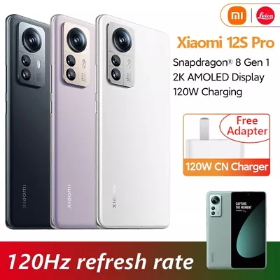 Xiaomi 12S Pro Mobile Phone 6.73 Inch 2K AMOLED 120Hz Snapdragon Gen 8+ NFC 120W • £567.96