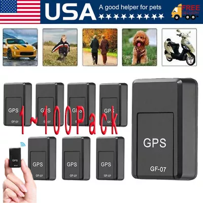 Magnetic Mini GPS Real Time Car Locator Tracker GSM/GPRS Tracking Lot US GF07 • $292.97
