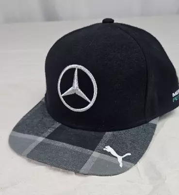 F 1  Memorabilia Lewis Hamilton Hat Mercedes Benz Puma Hat Rare Unique Plaid • $22