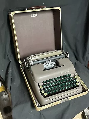 Vtg Smith Corona Sterling Portable Typewriter W Case Working Cond Nice Example • $85.95