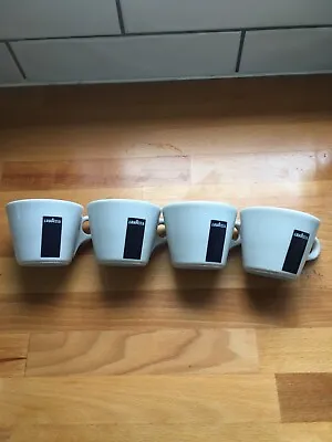 LAVAZZA Coffee Cup Set Of 4 Americano/Cappuccino / 160ml VGC • £16.99