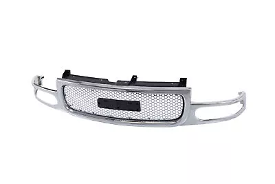 Chrome Round Front Grille Assembly Replacement For 01-06 Yukon Denali XL 1500 • $279.58