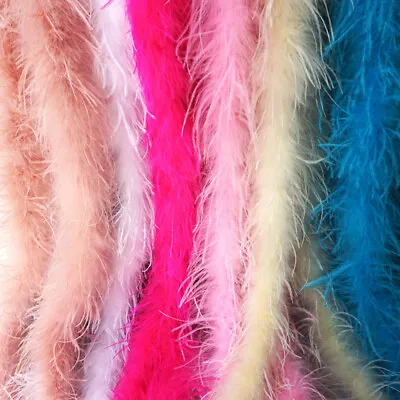 £14.49 • Buy 1.8M Ostrich Feather Strip Boa Ribbon Trims Sewing Dance Costumes Wedding Dress