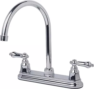 1205CP RV Mobile Home Non-Metallic High Arc Swivel Kitchen Sink Faucet Chrome Fi • $55.99