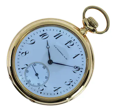 Vacheron Constantin Contract Pocket Watch  For Caldwell SOLID 18k Gold Size 10s! • $3999.95