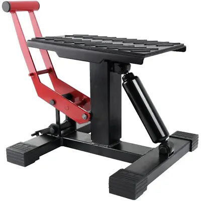 Motorcycle Jack Dirt Bike Stand Adjustable Lift Hoist Table Height Lifting Stand • $75.95