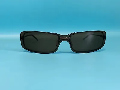 Vintage Oliver Peoples Dual Black Eyeglasses Clip On Sunglasses Japan 57/17 #692 • $82.23