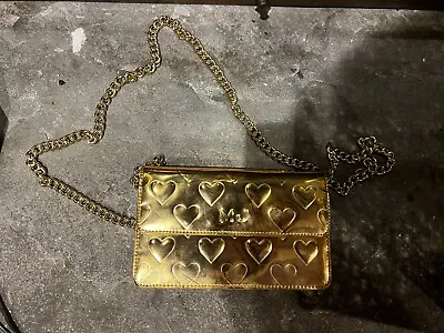 Marc Jacobs Mirror Heart Gold Clutch W/ Chain • $64.99