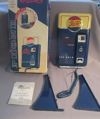 Vntg 1995 Pepsi-Cola Nostalgic Replica Vending Machine Landline Telephone Phone • $17.99