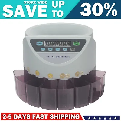 Australian Coin Sorter LED Display Automatic Electronic Counter Counting Machine • $165.99