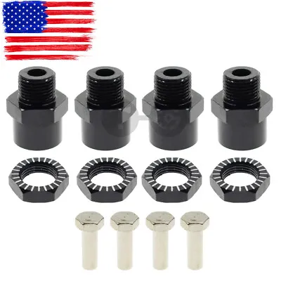 $10.01 • Buy 4PCS 12mm To 17mm Aluminum Wheel Hex Hub Adapter Conversion Extension For RC Car