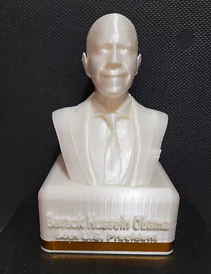 9  Collectible Silk Pearlescent White Bust Statue Of The 44th U.S. President • $146