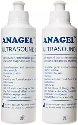 Anagel 250ml Ultrasound Transmission Gel - Pack Of 2 • £7.09