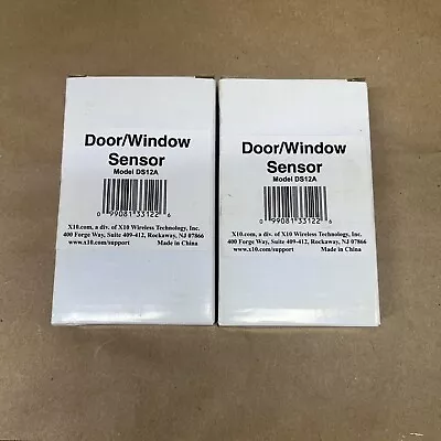 X10 SMART Wireless Door/Window Security Sensor (DS12A) - NOS New - Lot Of 2 • $15