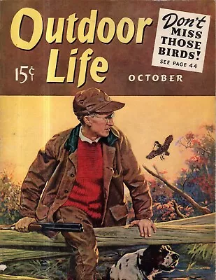  1940 Outdoor Life October - J F Kernan; Wallace Beery; Women Fishing; Vermont • $29