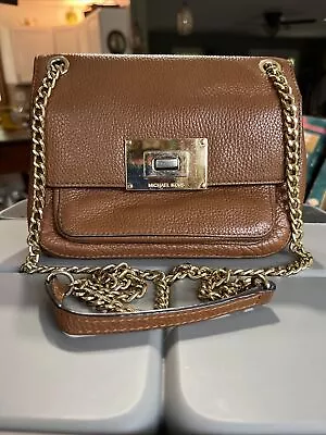 Michael Kors Small Sloan Acorn Chain Leather Crossbody Pebbled • $30