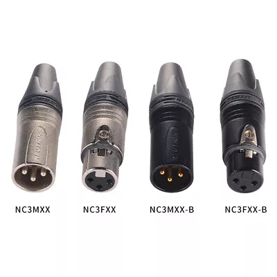 3 Pin XLR Cable Connector Audio Cable Plug Male Female- Nickel Solder  • $281.43