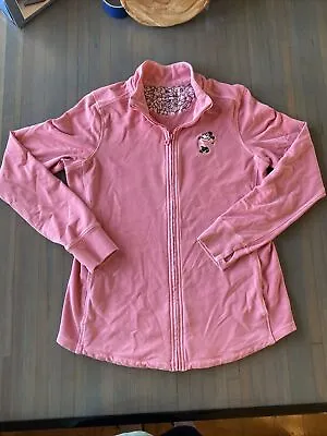 Tommy Bahama Women’s Disney Minnie Mouse Embroidered Full Zip Jacket Pink Size M • $49