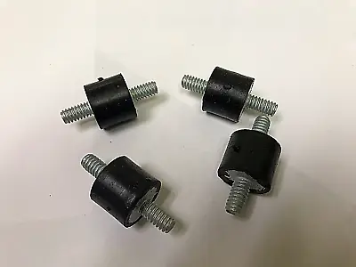 4 Rubber Vibration Isolator Mounts 1/4-20 (3/4  X 5/8 )  MADE IN THE USA • $6.25