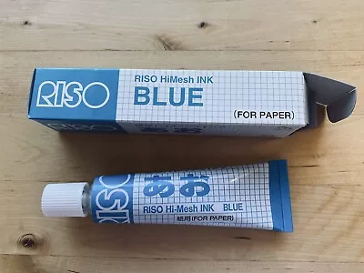 Blue - RISO Print Gocco HiMesh INK For Paper Screen Printer NEW In Box • $14