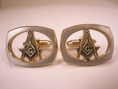 Masons Vintage HICKOK USA Cuff Links Scottish Rite Shriners Masonic Grand Lodge • $36.49