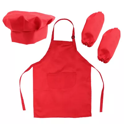  Child Toddler Suit Kids Painting Apron Children Cooking Oversleeves • £12.18