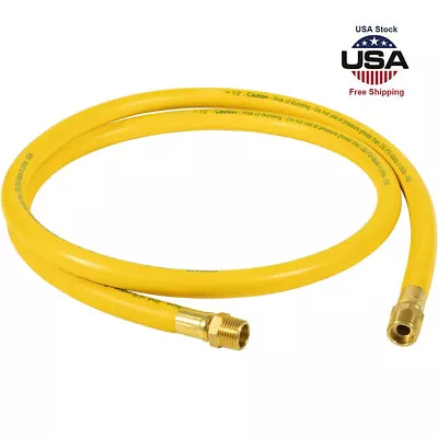 Yellow DXCM012-0226 Air Hose 1/2  X 6 Ft Hybrid Lead In Whip Hose 1/2”NPT 250PSI • $24.49