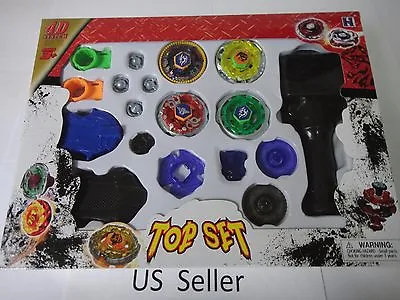 $9.91 • Buy 4D Launcher Grip Beyblade Set Metal Master Fusion Top Rapidity Fight Set #2 USA