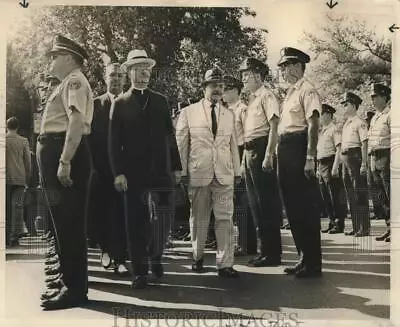 1967 Press Photo Memorial Mass For Police & Fire Units At St. Louis Cathedral • $16.99