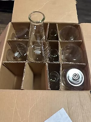 New 9 Vintage KIMAX 500ml Erlenmeyer 26500 Flasks Beakers Science Lab Glass • $52.85