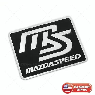 Mazda MS Mazdaspeed 3D Aluminum Medal Nameplate Badge Logo Car Emblem Decorate • $9.99