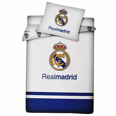 Real Madrid KIDS Duvet Cover & Pillowcase Set Real Madrid Bed Duvet Linen Set • £9.99