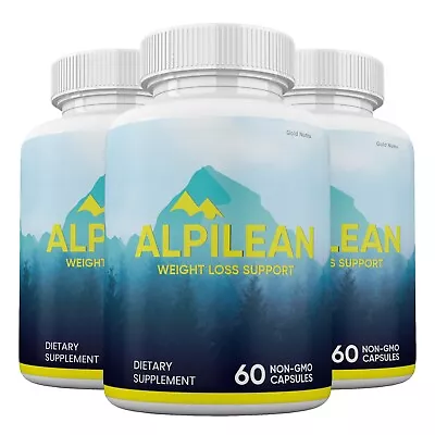 $34.99 • Buy (3 Pack) Alpilean Pills, Advanced Formula Supplement, Original Maximum Strength