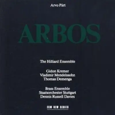 Dennis Russell Davies : Arvo Part: Arbos CD (2008) Expertly Refurbished Product • £4.44