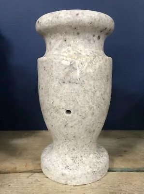 White Pearl Granite Vase Monument Cemetery Gravestone Memorial Flower 12x5.5A  • $150