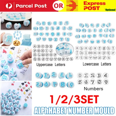 26 Alphabet Letter Number Fondant Cake Biscuit Baking Mould Cookie Cutters Stamp • $9.53