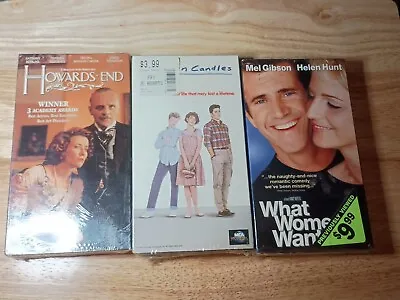 Lot Of 3 VHS Movies Factory SEALED Sixteen Candles Howard's End What Women Want • $8.95
