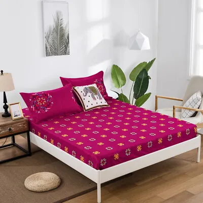 Indian Paisley Mandala Duvet Cover Pillow Cases Quilt Cover All Size Bedding Set • £12.99