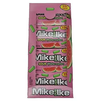 Mike And Ike Sour Watermelon Chewy Candies - Case Of 24 0.78-oz. Box • $19.51