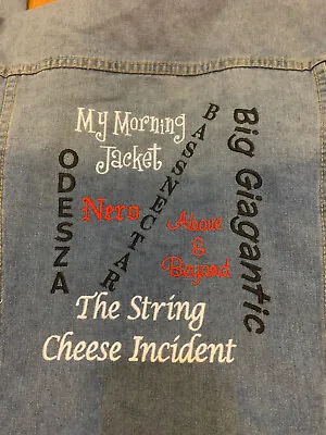 String Cheese Incident My Morning Jacket Above Beyond Denim Blue 3XL Rock Band • $43.84