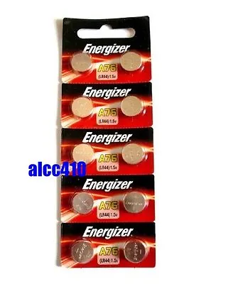 10pcs Energizer LR44 1.5V Alkaline Battery A76 303 357 L1154 AG13 SR44 Genuine • $14.25