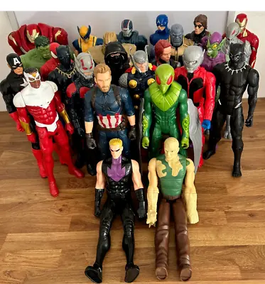 Marvel DC Action Figures Titan Hero Series Avengers Hasbro Collection 12  • £2.99