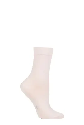 FALKE Ladies' Cotton Touch Anklet Socks In 2 Sizes Various Colours - 1 Pair Pack • £19.99